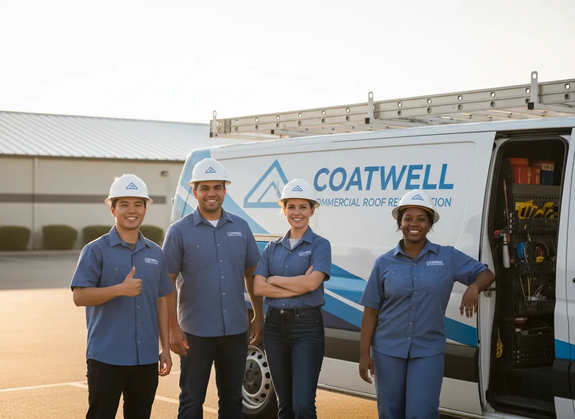 Commercial roof coating company in Raywood, TX
